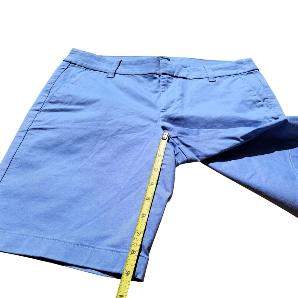 J.Crew Womens‎ Blue Chino Bermuda Shorts Mid Rise Cotton Blend Size 8 - Picture 6 of 10